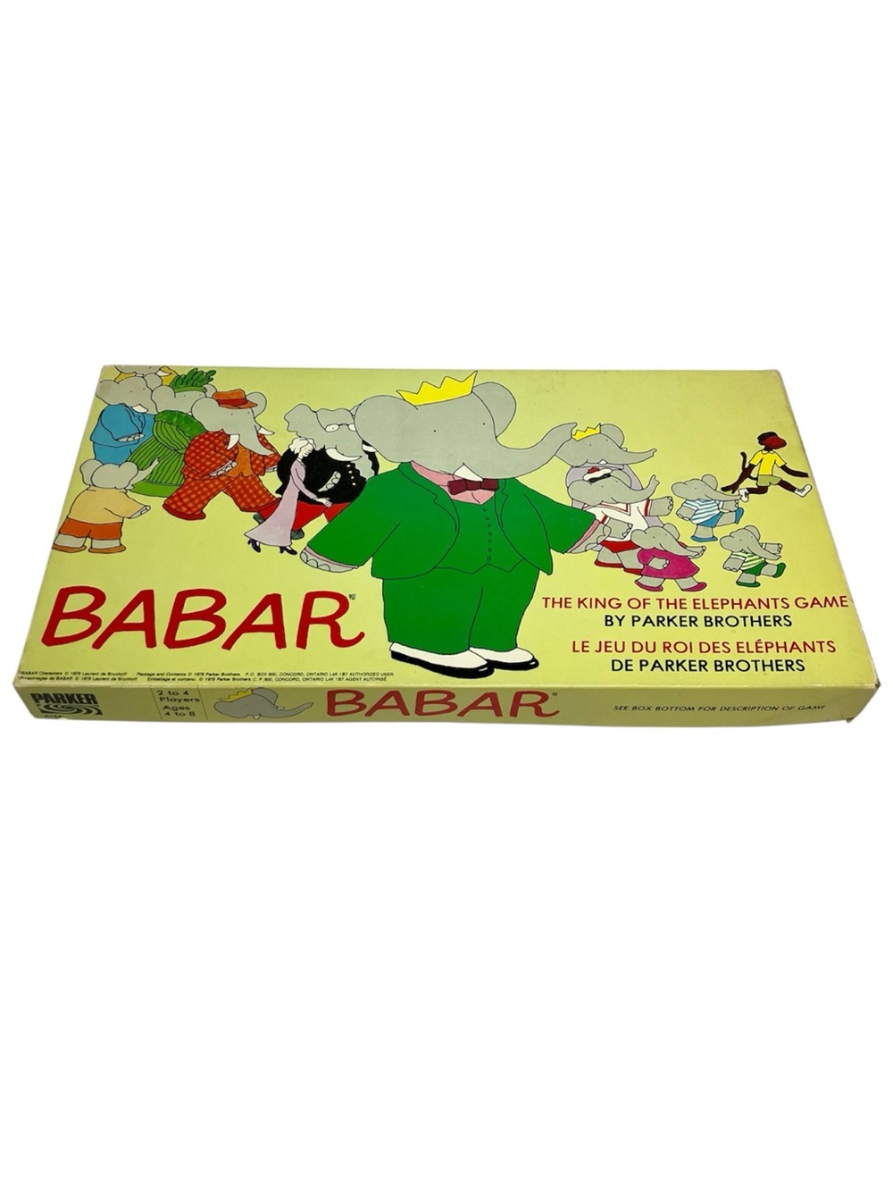 70s Vintage Board Game 1978 Babar King of the Elephants Parker Brothers Brunhoff
